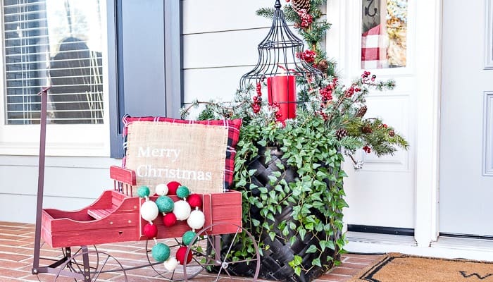 Welcome To My Festive And Cheery Christmas Front Porch