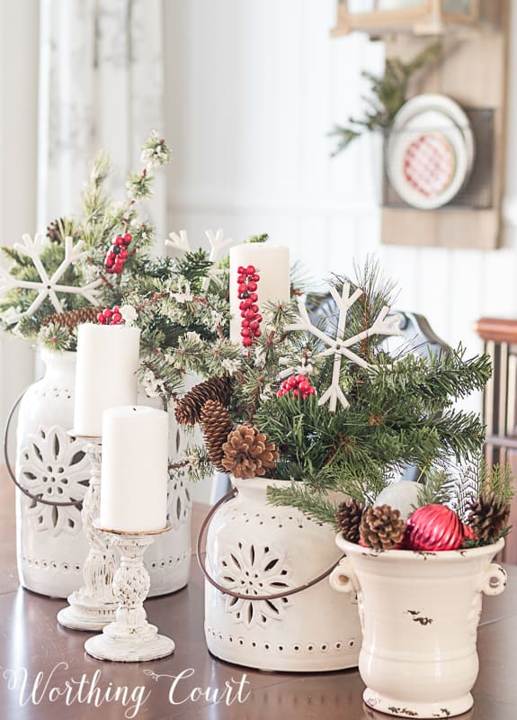 Christmas centerpiece #christmasdecor #christmascenterpieces