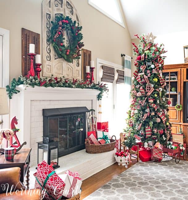 Take A Tour Of My Cozy And Festive Christmas Family Room - Worthing ...