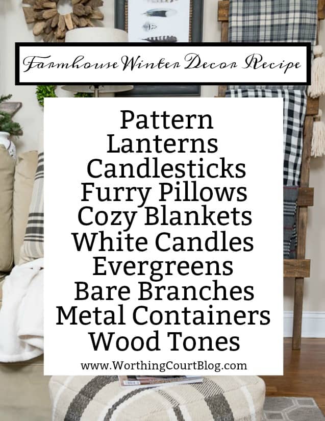 Easy recipe for winter decorating in your home #winter #winterdecor.