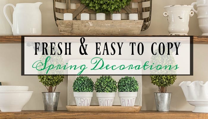 Fresh And Easy To Copy Spring Decorations In My Breakfast Room