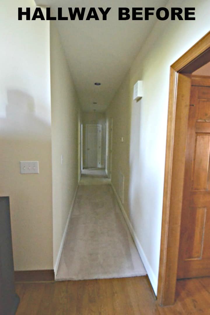 long plain hallway with no decorations