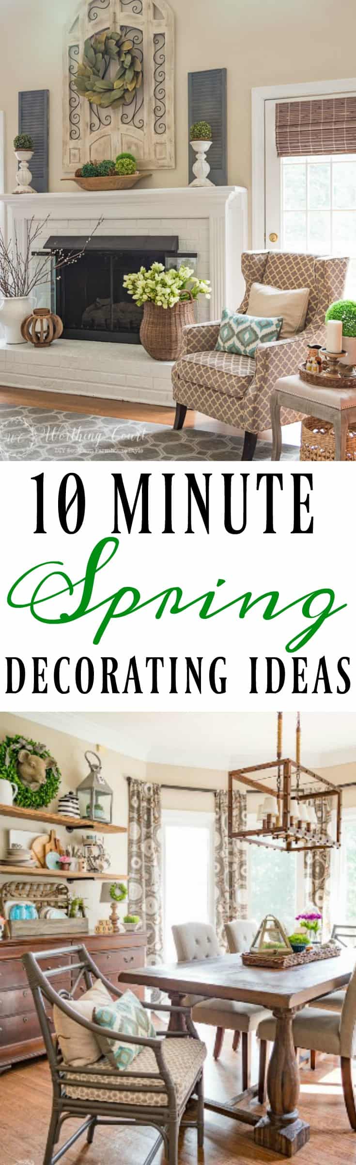 10 minute spring decorating ideas #springdecor #springdecorations #spring