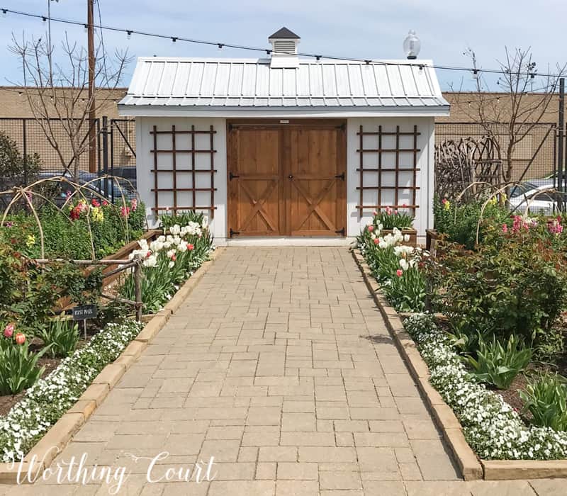 Outdoor storage shed at Magnolia Market #fixerupper #magnoliamarket #outdoor #storageshed #cupola 