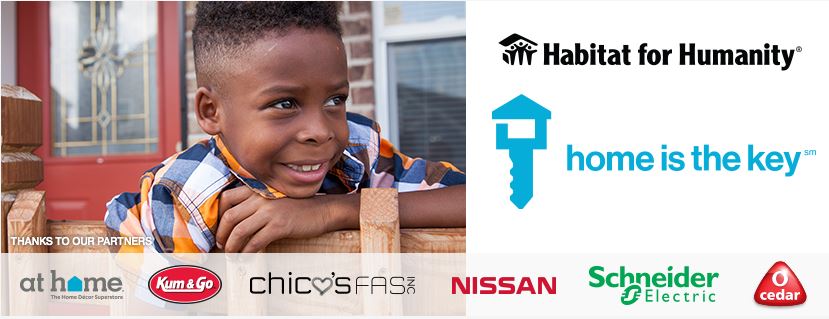 Here's how you can help support the #HomeIsKey campaign for Habitat for Humanity. 
