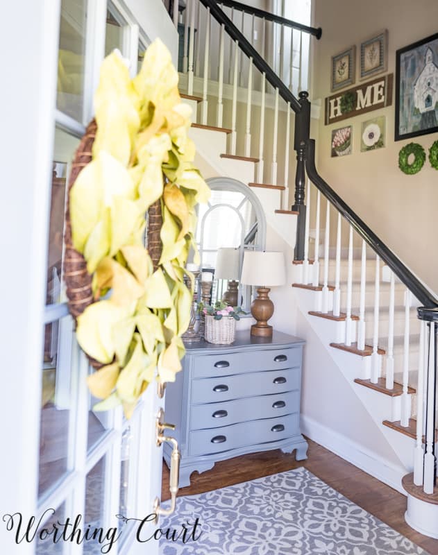 Entryway Makeover Reveal How To Work With What You Have