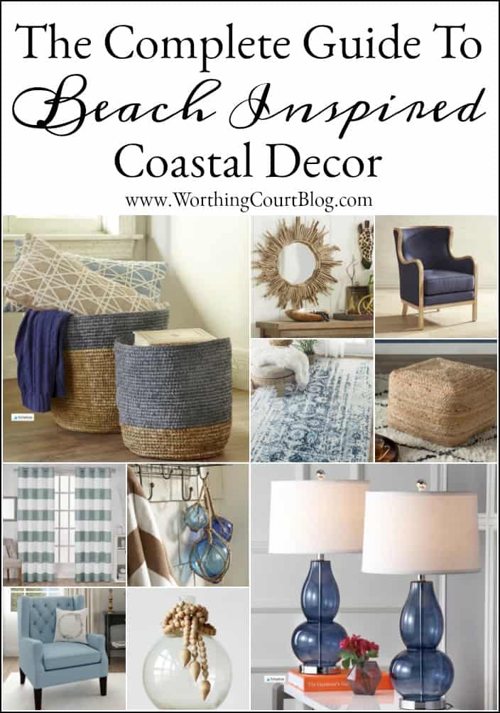 How To Get The Feel Of Being At The Beach The complete shopping guide for beach inspired coastal decor on a budget. #coastaldecoeatingideas #coastaldecor #beachdecor #coastaldecoratingonabudget #coastaldecoratingcolors #nauticaldecor