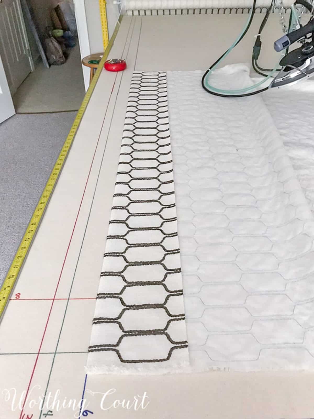 image from tutorial about how to make lined curtains