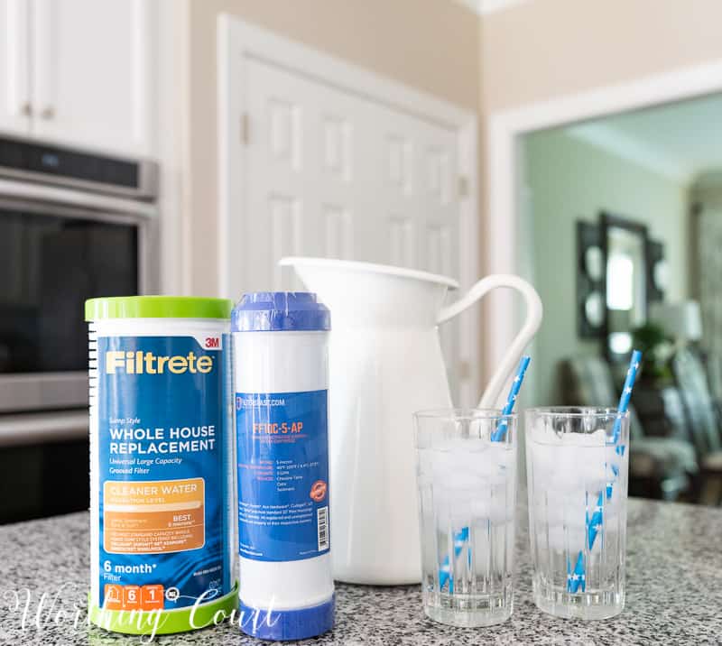 Replacing my whole house and under the kitchen sink water filters is at the top of my things to do every 3 months! Every type of water filter needed for your home and refrigerator can be found at FiltersFast. Join their Home Filter Club for 5% off of every order! #waterfilters #summerhomemaintenance #checklist #cleanwater