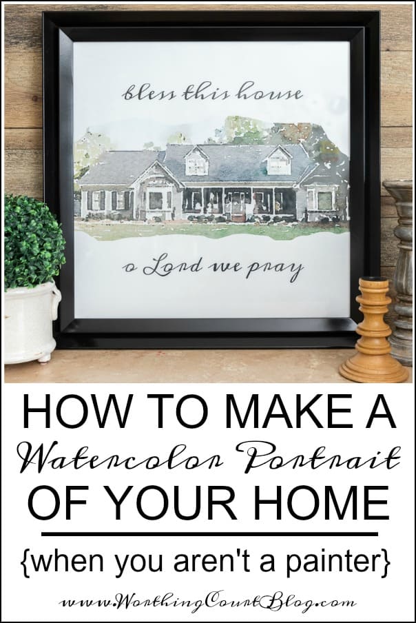 How To Make A Watercolor Portrait Of Your Home When You Aren't A Painter graphic.