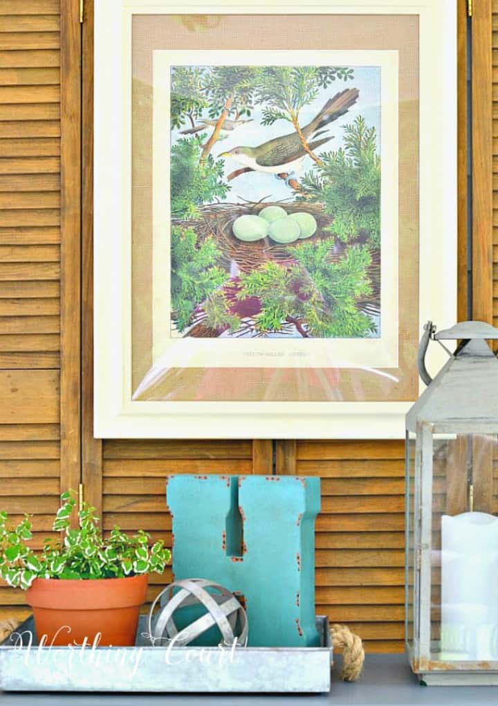 How to waterproof outdoor artwork #waterproof #weatherproof #outdoors #porchideas 