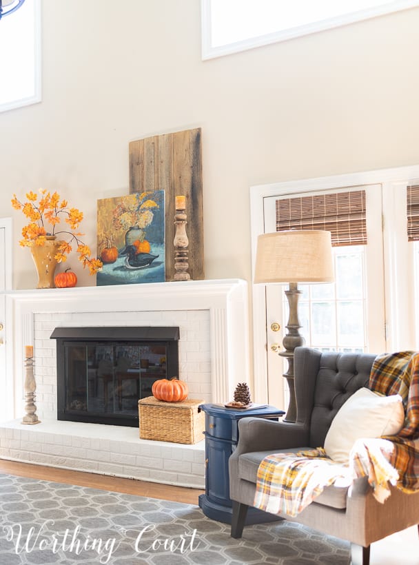 Fall Ideas Tour: My Fall Fireplace And Mantel Decor