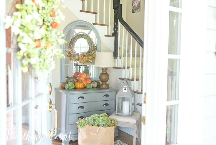 Keeping The Fall Decor Simple In My Foyer + A Video Tour