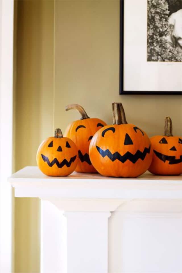 Jack O Lantern Halloween pumpkins