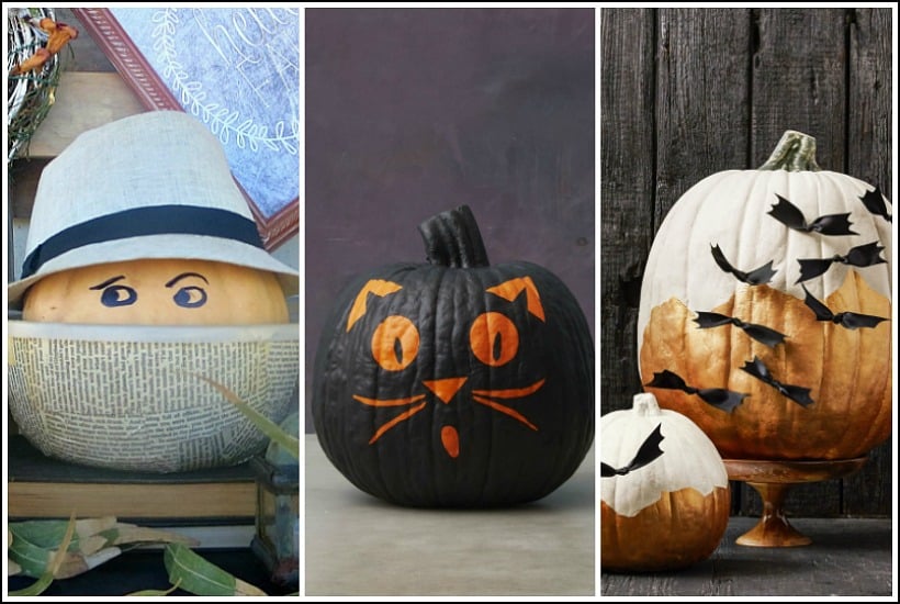No-Carve Pumpkin Ideas For Halloween