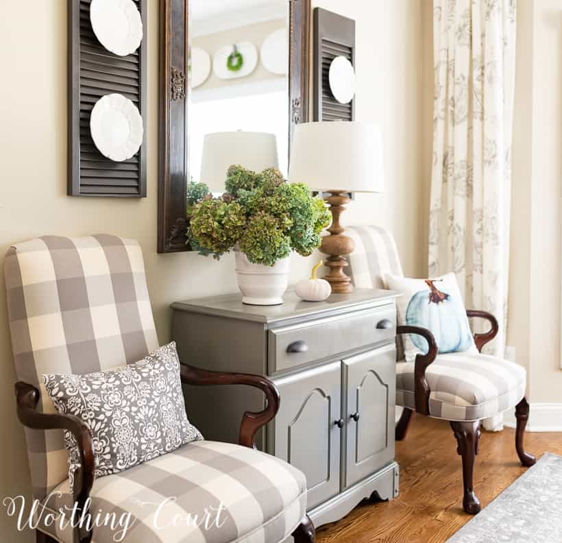 dining room side chairs cover with gray and white buffalo check fabric