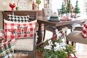 red and green Christmas decorations