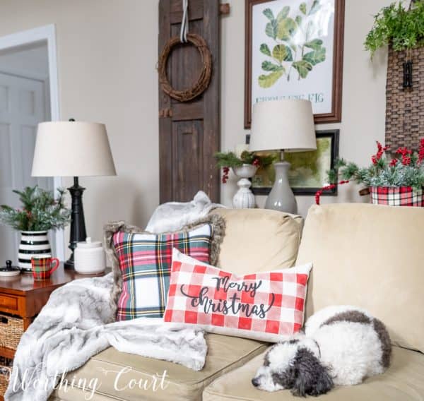 My Updated Traditional Christmas Family Room | Worthing Court