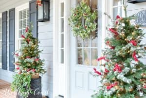 Christmas front porch decor