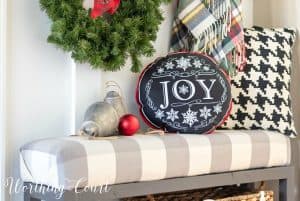 Christmas foyer decor