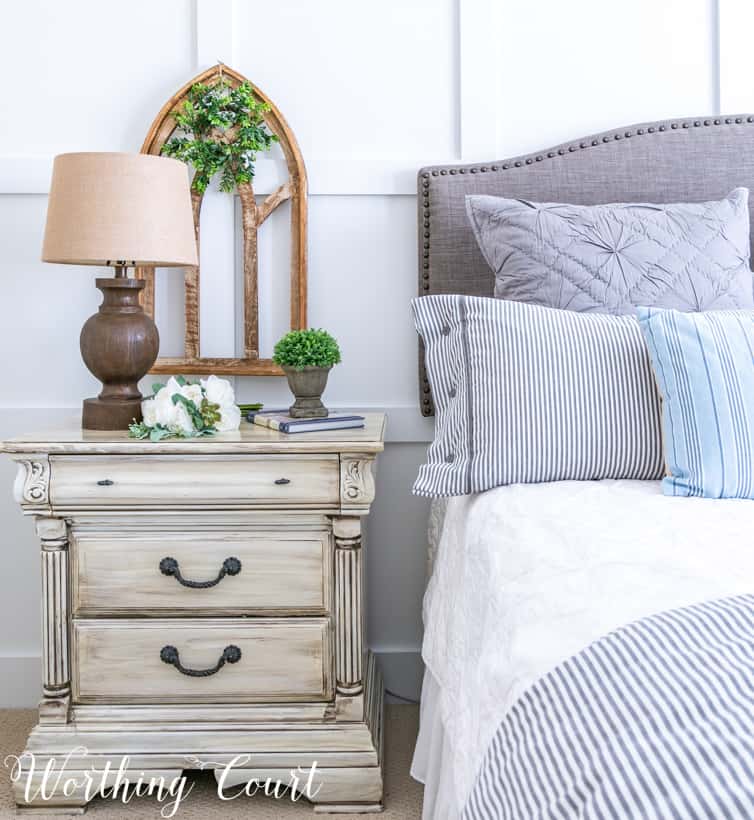 painted bedroom nightstand