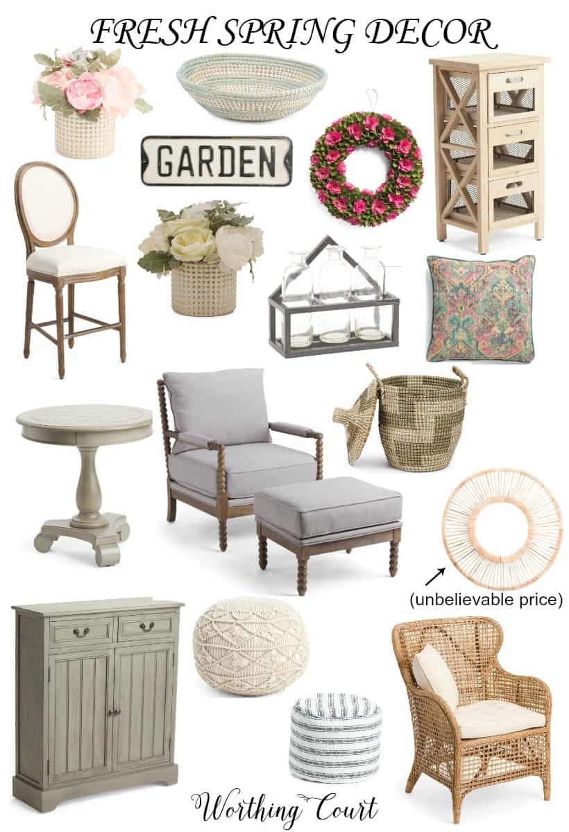 Spring decorations mood board.