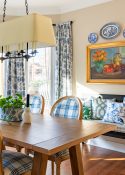 breakfast room after using a mood board for the makeover