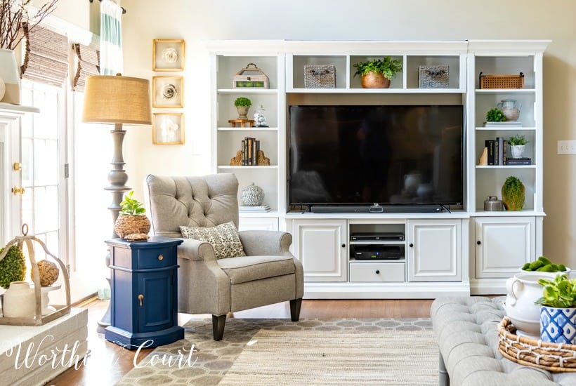 How To Give An Old Entertainment Center A Makeover With Paint – No Sanding Required