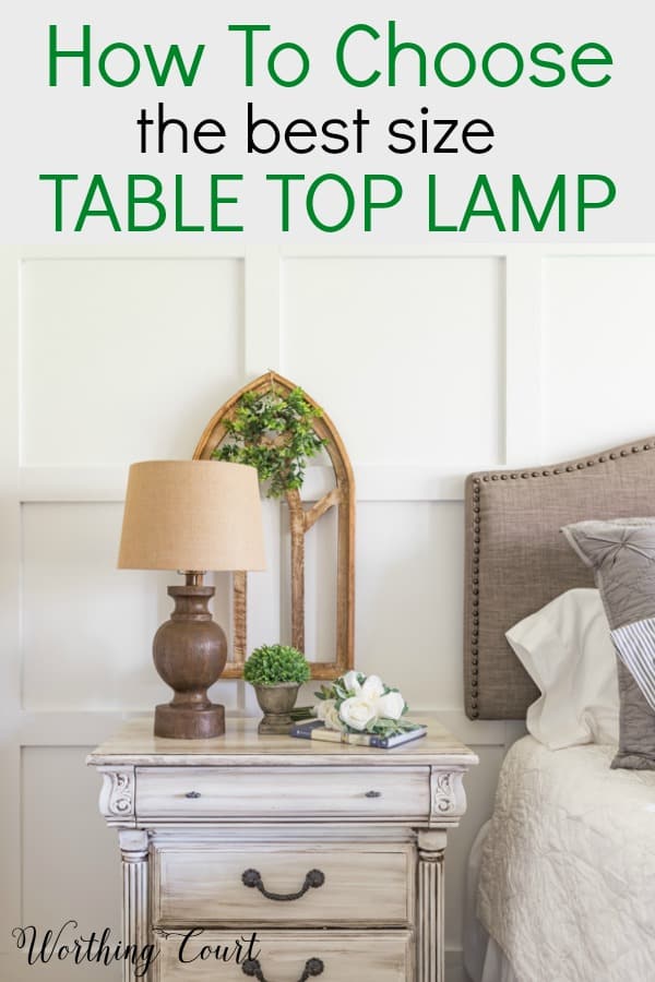 Lamp size outlet for nightstand