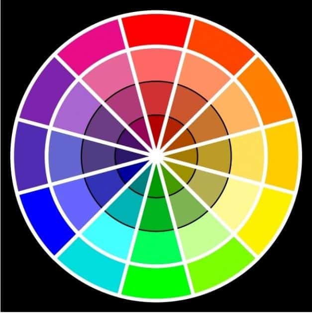 Color wheel.