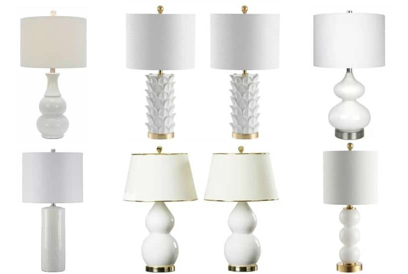 How To Choose The Best Size Table Top Lamps + A Shopping Guide For Affordable White Lamps