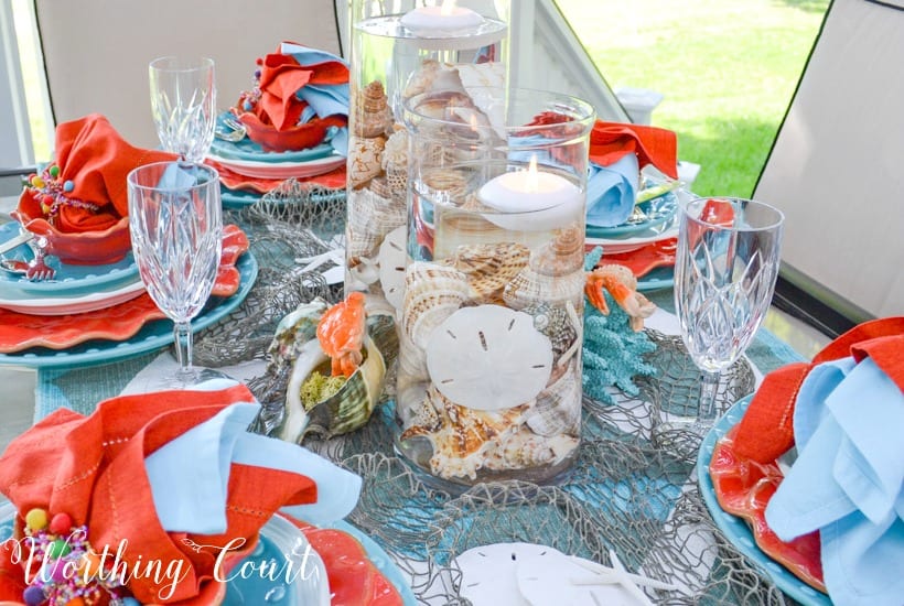 8 Secrets To Successful Outdoor Entertaining And A Turquoise And Coral Tablescape