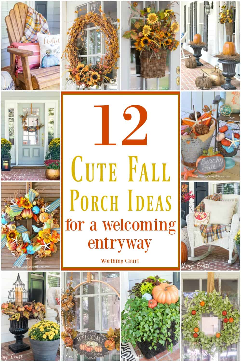 12 Cute Fall Porch Ideas For A Welcoming Entryway.