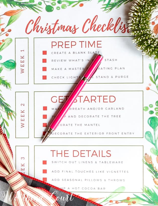 Christmas Checklist Timeline For Decorating Your Home | Worthing Court