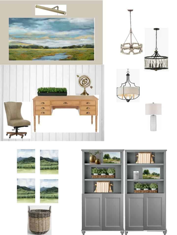 Home Office Redesign Plans And Current Status: Switching From Farmhouse To Updated Traditional Style