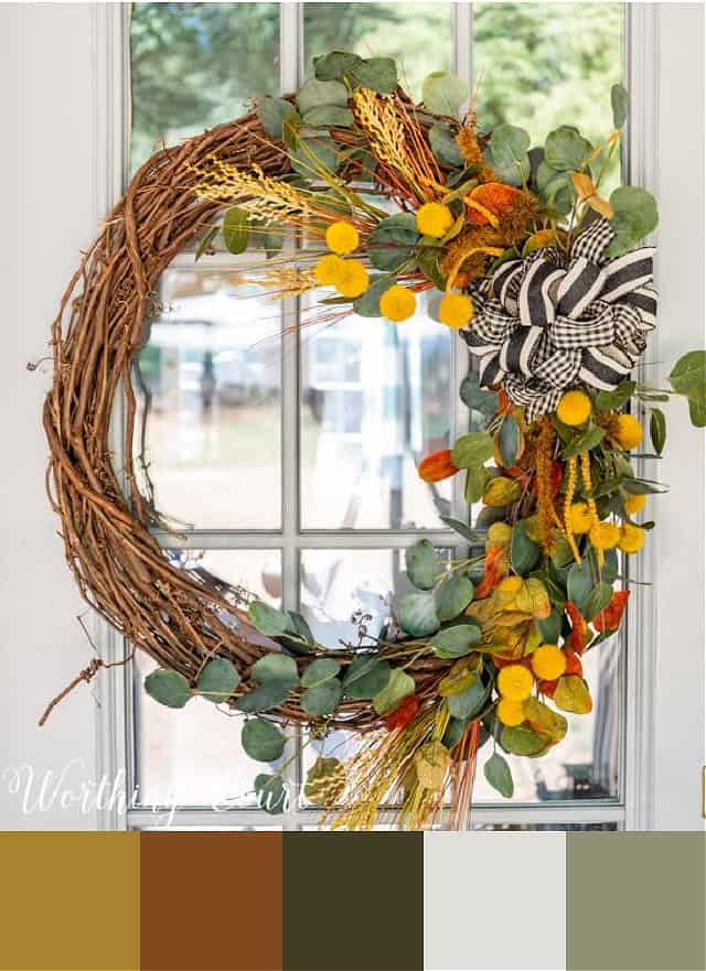 image of autumn decor showing the color palette used