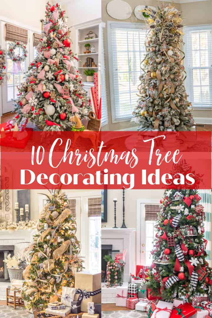 10 Christmas Tree Decorating Ideas graphic