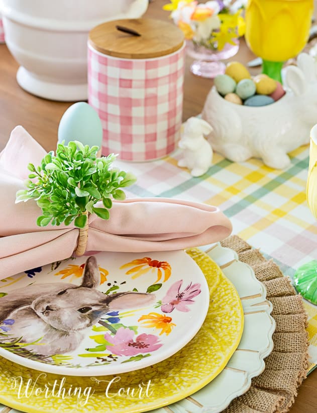 A Charming Easter Tablescape Inspired By Vintage Dishes