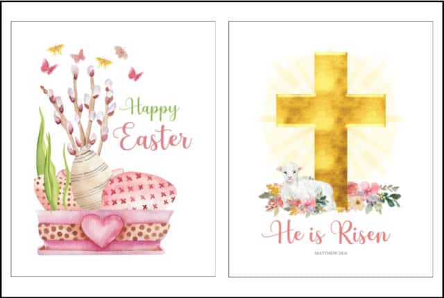 Two Free Printables For Easter Decorating | Worthing Court