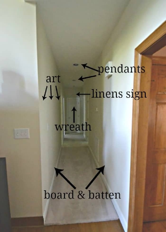 long hallway before makeover