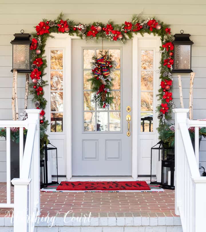 Cozy Cottage Christmas Front Porch Tour | Worthing Court