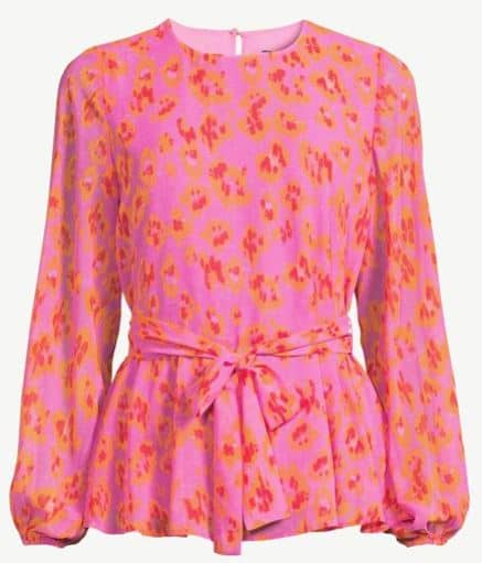 pink chiffon blouse