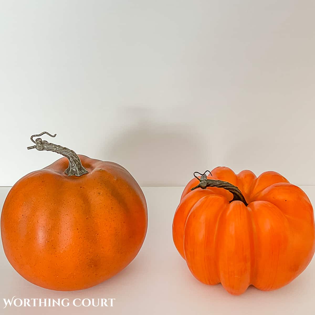 orange pumpkins to use for making diy chinoiserie pumpkins