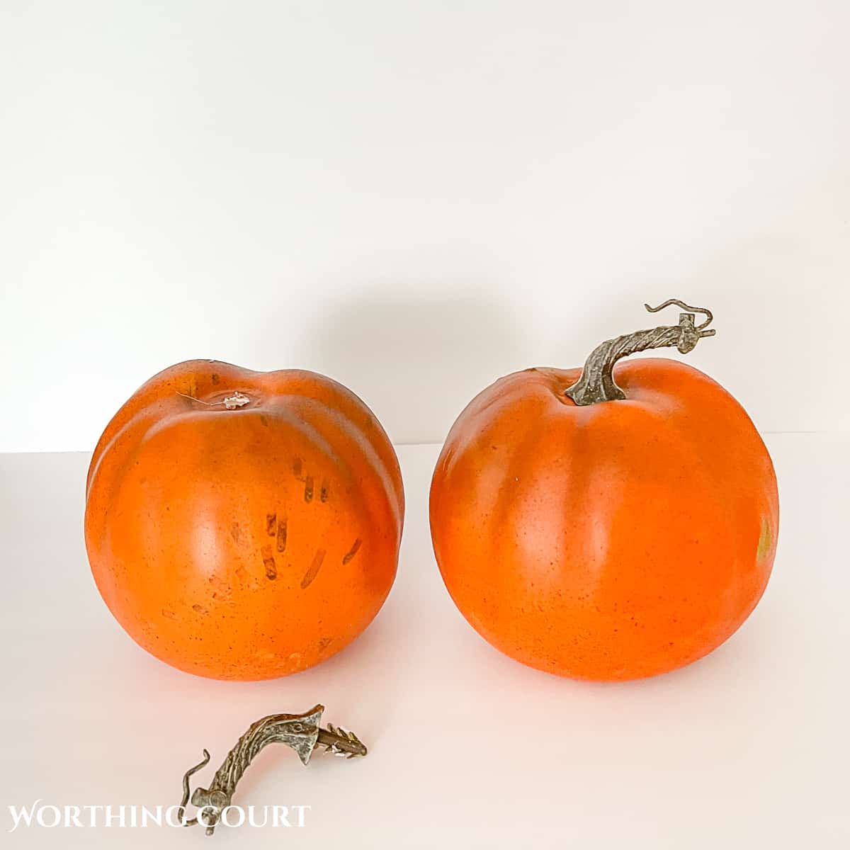 orange pumpkins to use for making diy chinoiserie pumpkins