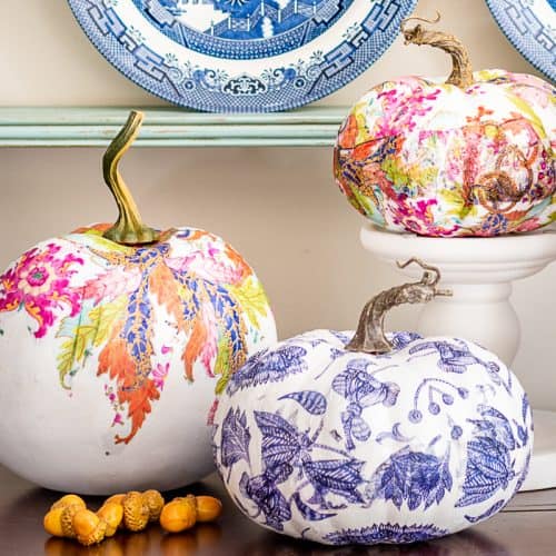 How To Make Chinoiserie Pumpkins