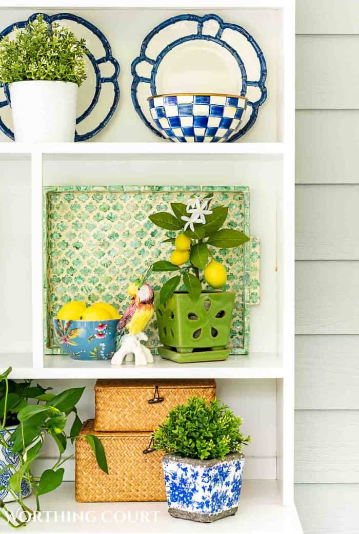 Blue And Green Summer Porch Refresh