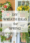 Pinterest graphic for front door decorating ideas for spring