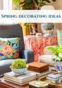 Pinterest graphic for foolproof ideas to decorate with color, especially for spring