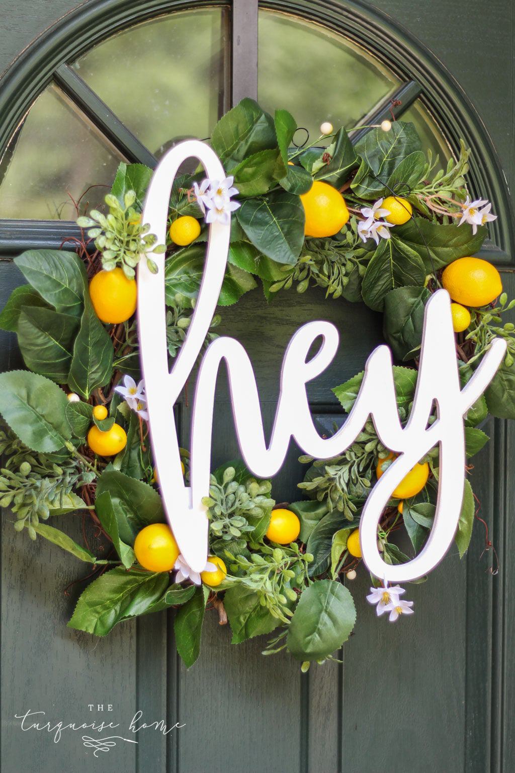 DIY Summer Lemon wreqth