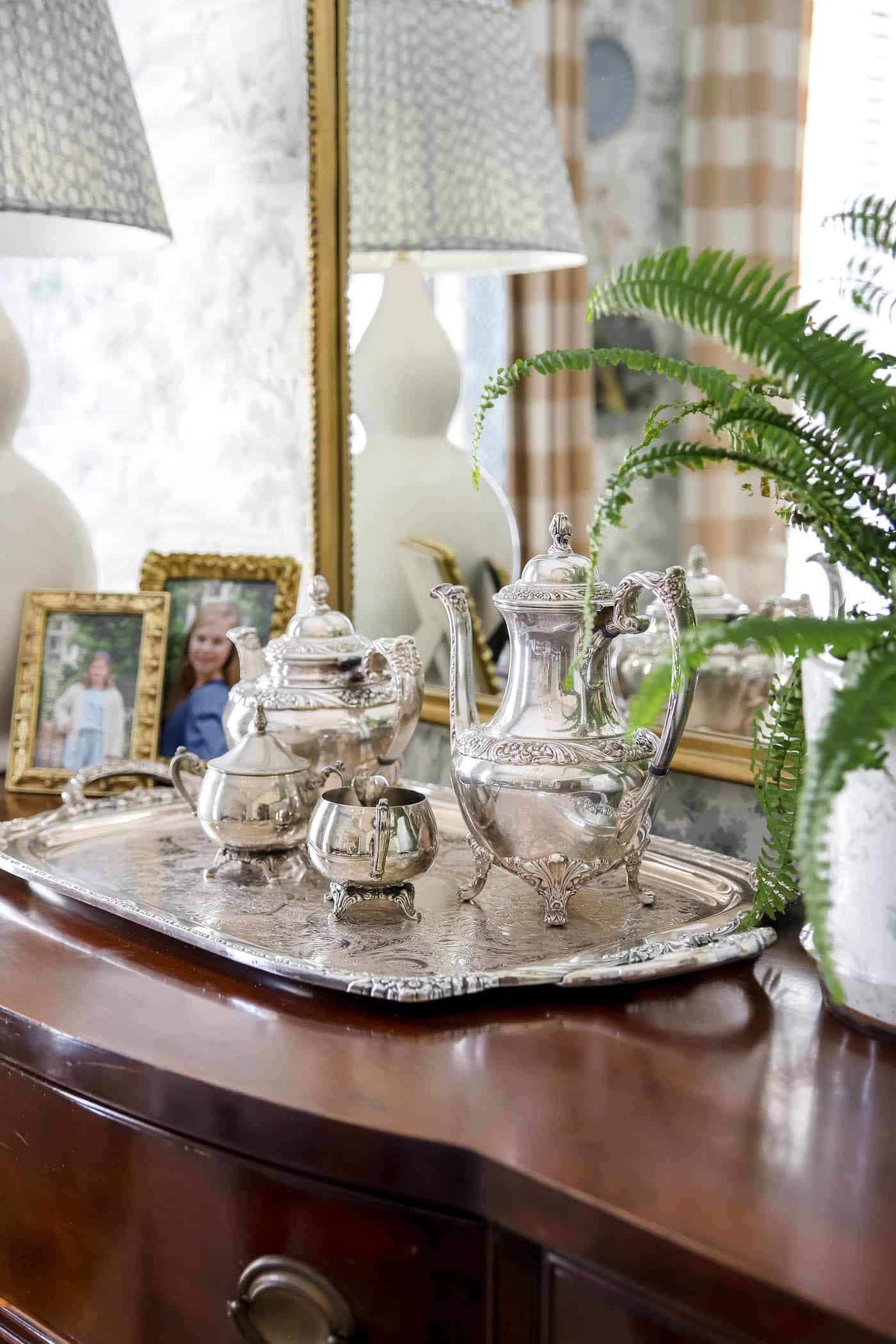 Decorating with Antique SIlver